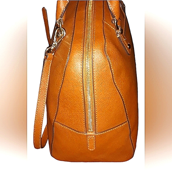 MICHAEL KORS ACORN SAFFIANO LEATHER SATCHEL BAG W/ CROSSBODY STRAPS EUC - Picture 15 of 15